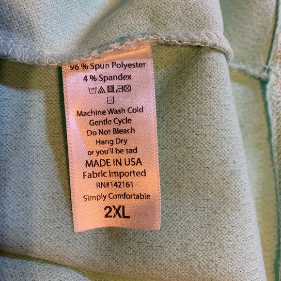 Lularoe Pencil Skirt 2x Mint Green - Picture 5 of 5